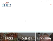 Tablet Screenshot of exim.co.za