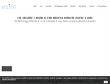 Tablet Screenshot of exim.it